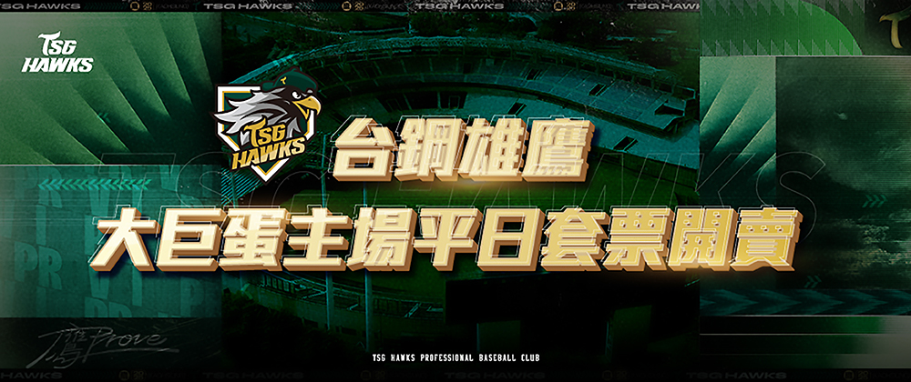 中華職棒36年台鋼雄鷹大巨蛋平日套票